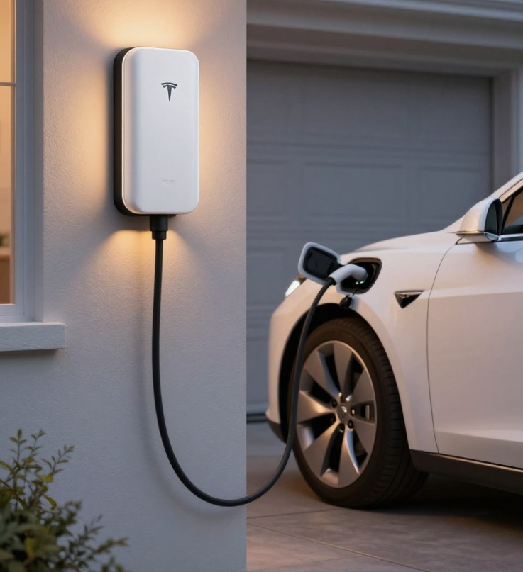 Tesla Model S charging at home to preserve long-term battery health