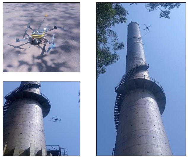 Steel chimney - Rope access system